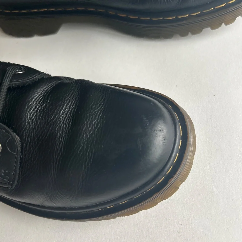 Men’s Dr. Martens Luana Black Leather Combat Boots size 9. - Picture 11 of 14